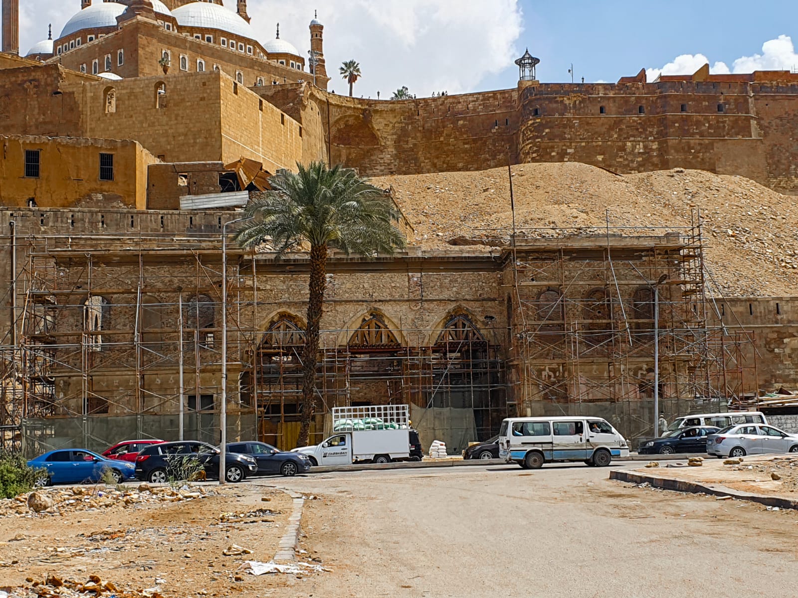 Roman theatre ruins at Kom el-Dikka Alexandria