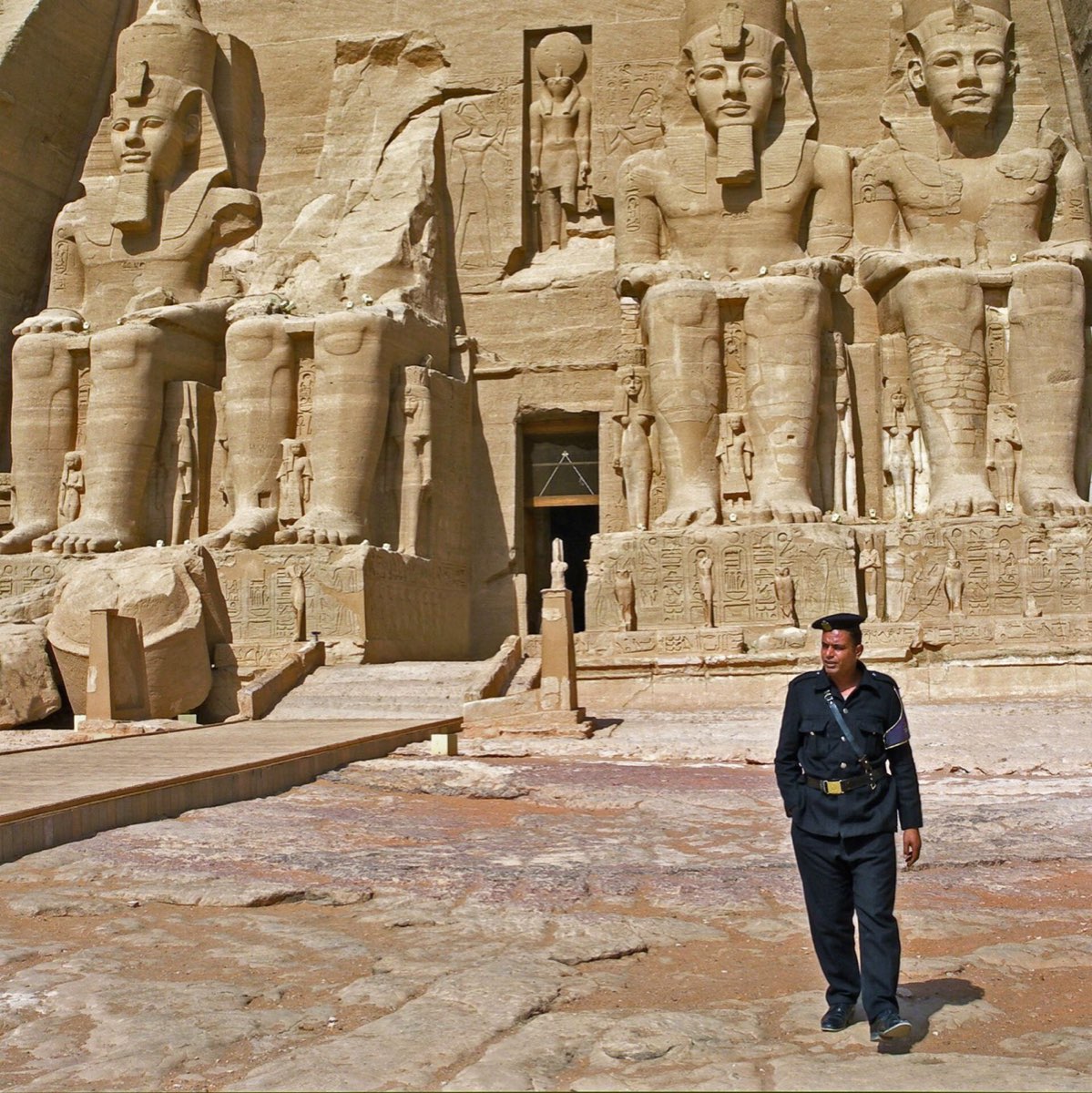 Relief carving in Seti I chapel at Karnak temple